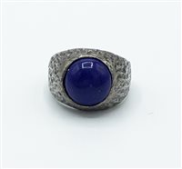 Anello Antracite Uomo in Argento Lapislazzulo DUCA BLU - DUCA BLU